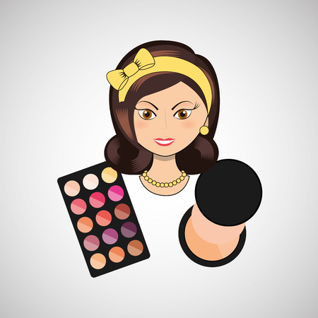 female makeup design, vector illustration eps10 graphicのイラスト素材