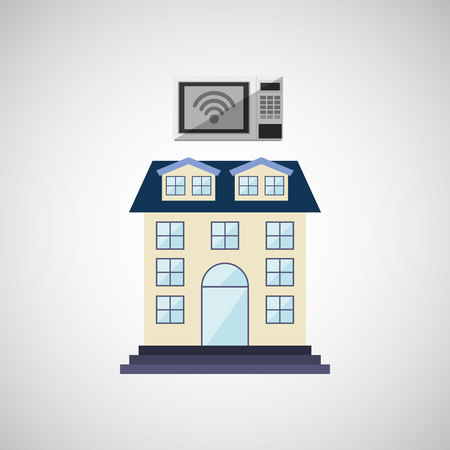 smart house  design, vector illustration eps10 graphicのイラスト素材