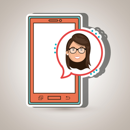 smartphone service design, vector illustration eps10 graphicのイラスト素材