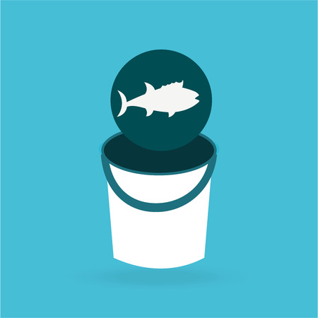 fishing concept design, vector illustration eps10 graphicのイラスト素材