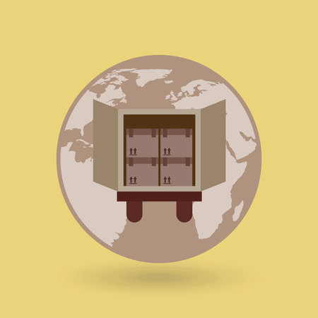 delivery service design, vector illustration eps10 graphicのイラスト素材