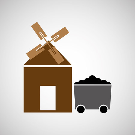 coal mining industry design, vector illustration eps10 graphicのイラスト素材