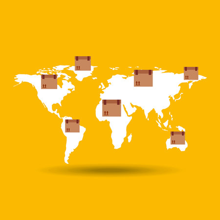 delivery service design, vector illustration eps10 graphicのイラスト素材