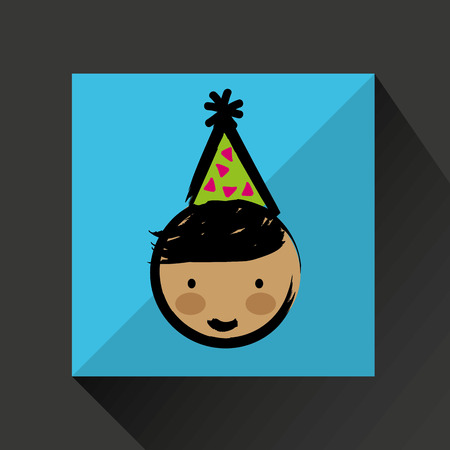 happy kids design, vector illustration eps10 graphicのイラスト素材