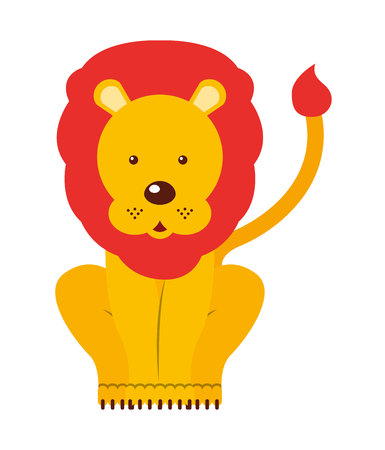 circus lion  isolated icon design, vector illustration  graphicのイラスト素材