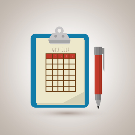 golf equipment design, vector illustration eps10 graphicのイラスト素材