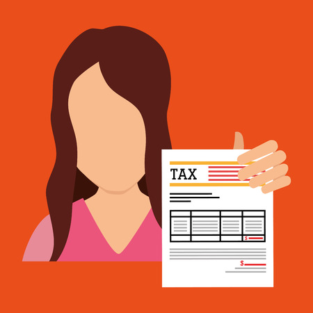 tax debtor design, vector illustration eps10 graphicのイラスト素材