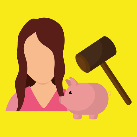 person and money concept design, vector illustration eps10 graphicのイラスト素材