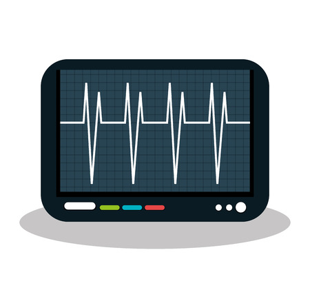 eco heart monitor isolated icon design, vector illustration graphicのイラスト素材