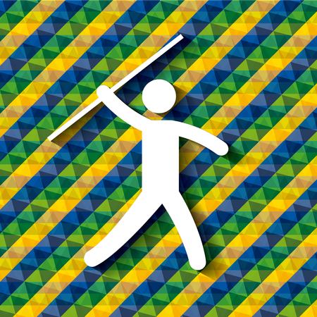 Brazil sports isolated icon design, vector illustration  graphicのイラスト素材