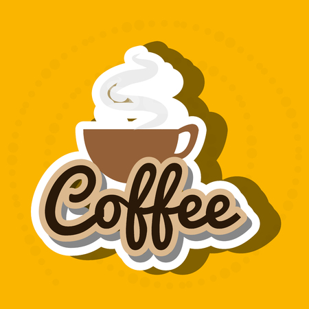 guarantee label coffee  isolated icon design, vector illustration  graphicのイラスト素材