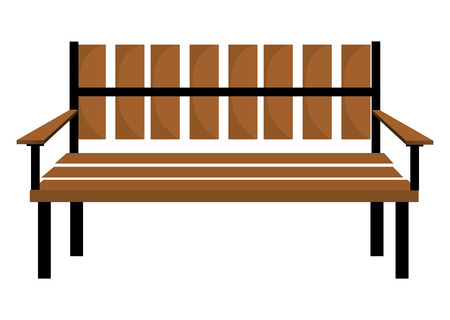 Bench or wooden chair icon design, vector illustration.のイラスト素材