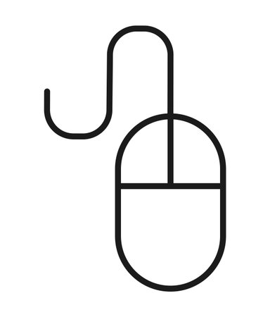 mouse computer isolated icon design, vector illustration  graphicのイラスト素材
