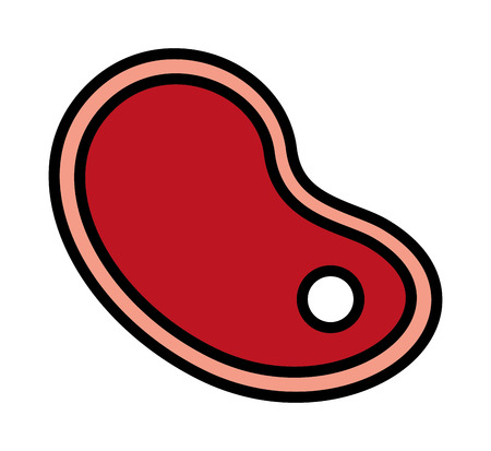 beef steak isolated icon design, vector illustration  graphicのイラスト素材