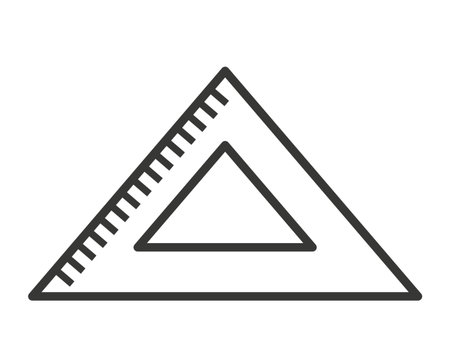 triangle rule  isolated icon design, vector illustration  graphicのイラスト素材