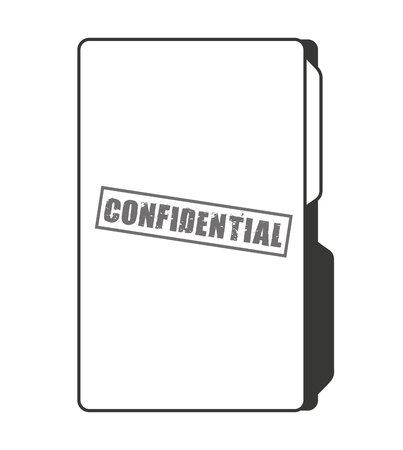confidential folder isolated icon design, vector illustration  graphicのイラスト素材