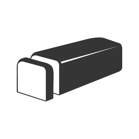 Fresh bread isolated icon on white background, vector illustration.のイラスト素材