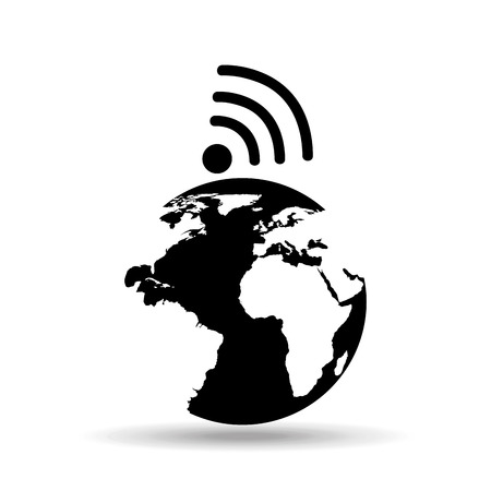 global connection isolated icon design, vector illustration  graphicのイラスト素材