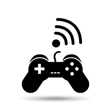 games online entertainment isolated icon design, vector illustration  graphicのイラスト素材