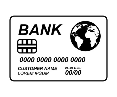 credit card isolated icon design, vector illustration  graphicのイラスト素材