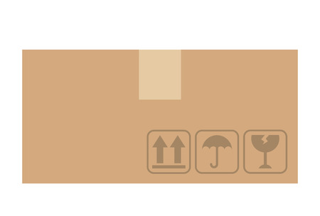 carton box isolated icon design, vector illustration  graphicのイラスト素材