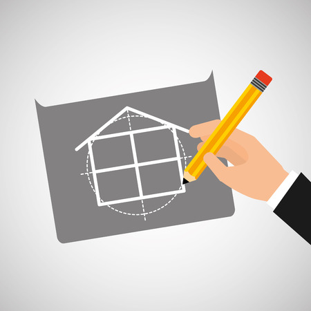 industry construction car in icon vector illustrationのイラスト素材