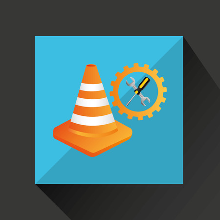 industry construction car working icon vector illustrationのイラスト素材