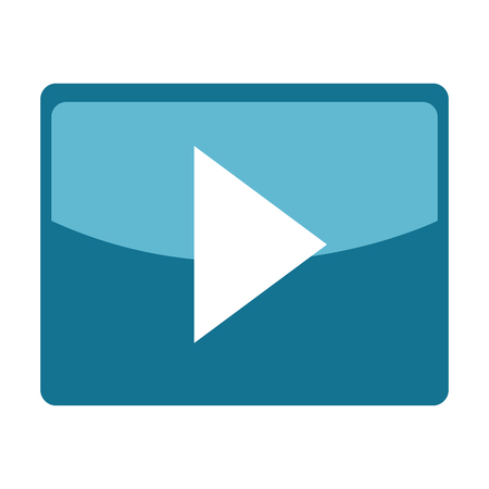 Play symbol, video and multimedia graphic design, vector illustration.のイラスト素材