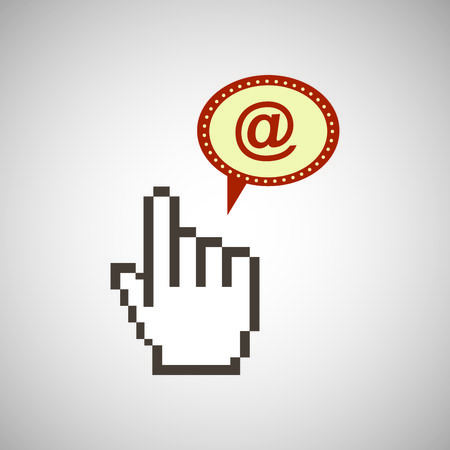 mouse cursor pointing technology icon, vector illustrationのイラスト素材