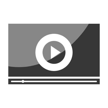 Play symbol, video and multimedia graphic design, vector illustration.のイラスト素材