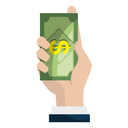 Money bill isolated flat icon, vector illustration graphic design.のイラスト素材
