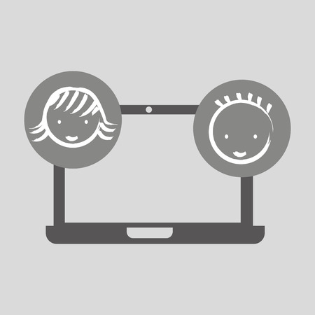 technology devices for communication icon, vector illustrationのイラスト素材