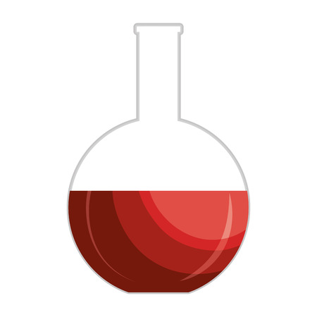 Blood test sample on flask, vector illustration graphic design.のイラスト素材