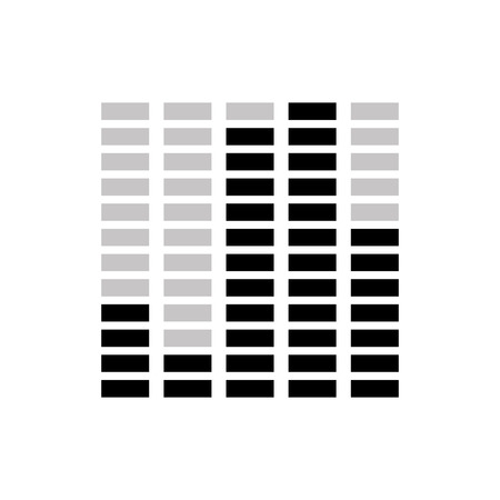 Spund waves in black and white isolated icon, vector illustration.のイラスト素材