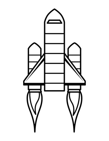 rocket launch isolated icon design, vector illustration  graphicのイラスト素材
