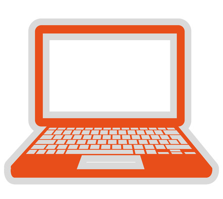 laptop computer isolated icon design, vector illustration  graphicのイラスト素材