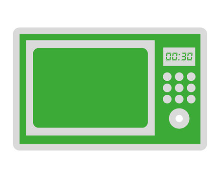 microwave oven isolated icon design, vector illustration  graphicのイラスト素材