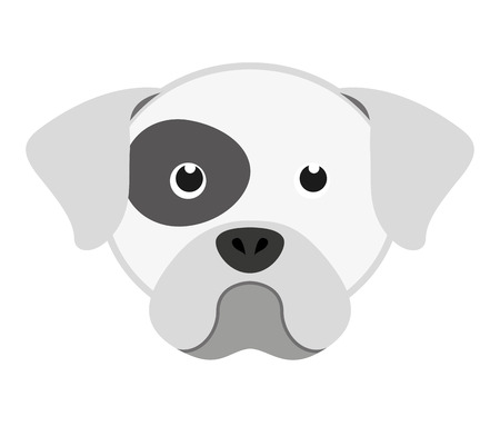 cute dog head isolated icon design, vector illustration  graphicのイラスト素材