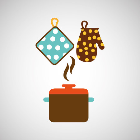 kitchen tools food Cookware isolated, vector illustrationのイラスト素材