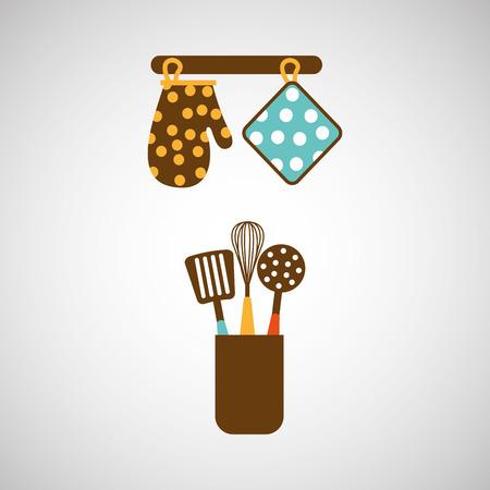 kitchen tools food Cookware isolated, vector illustrationのイラスト素材