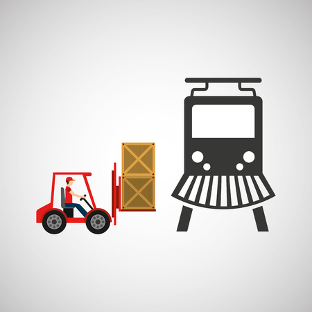 transportation delivery package isolated, vector illustration eps10のイラスト素材