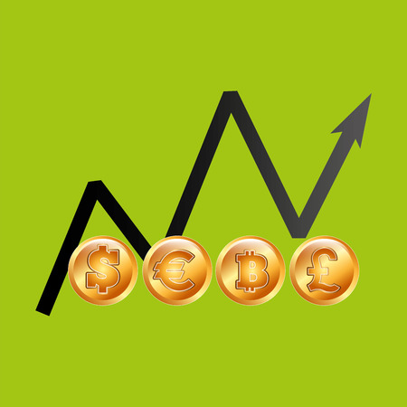 finance money economy dollar business isolated, vector illustrationのイラスト素材