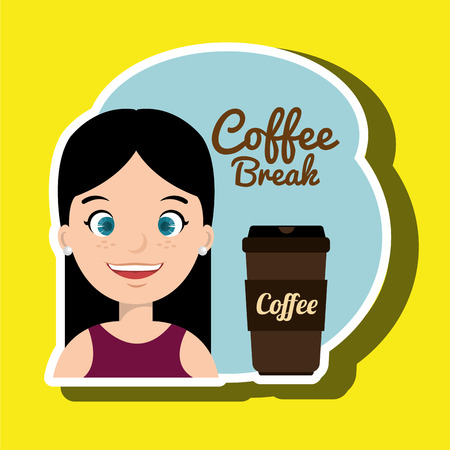 people and coffee icon design, vector illustration graphicのイラスト素材