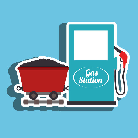 gas and mining isolated icon design, vector illustration  graphicのイラスト素材