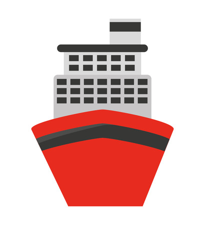 cruise ship isolated icon design, vector illustration  graphicのイラスト素材