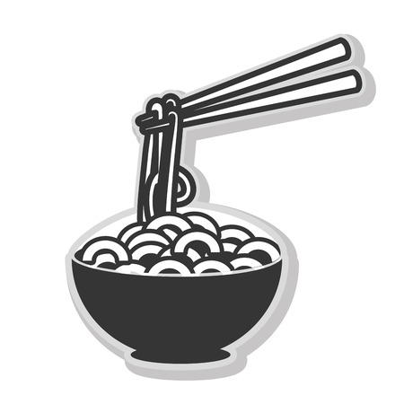 in black and white colors isolated flat icon, vector illustration.のイラスト素材