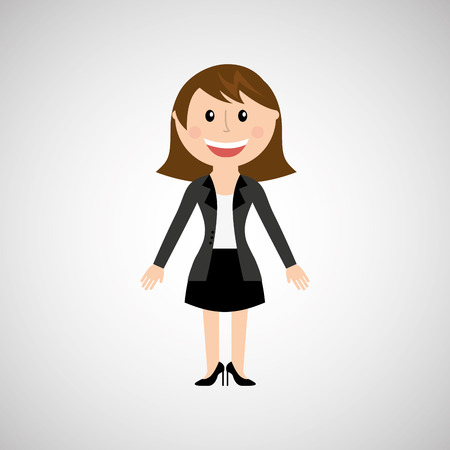 business people over white background, Vector illustrationのイラスト素材