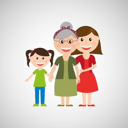 members of the family design, vector illustration eps10 graphicのイラスト素材