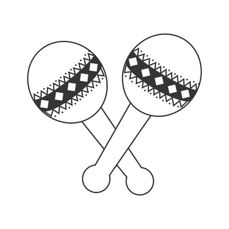 Music instrument in black and white , vector illustration graphic.のイラスト素材