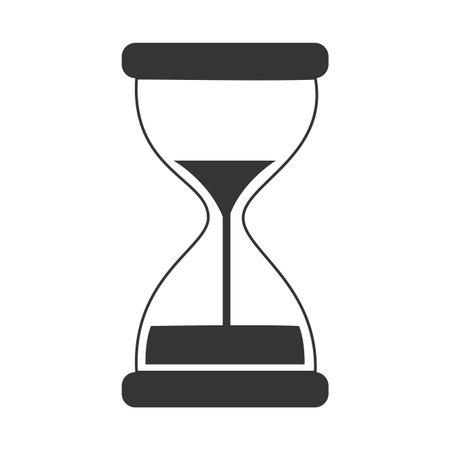Time and clock isolated flat icon, vector illustration graphic.